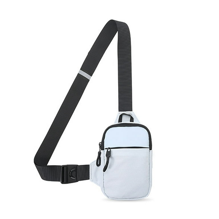 Men Chest Bags Nylon Waist Packs Sling Bag Crossbody Outdoor Sport Shoulder Chest Daily Picnic Messenger Pack Light blue Walmart