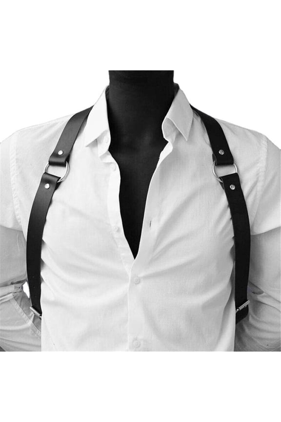 Men Chest Harness Belt Leather Shoulder Body Straps Raves Cosplay Costume Belt