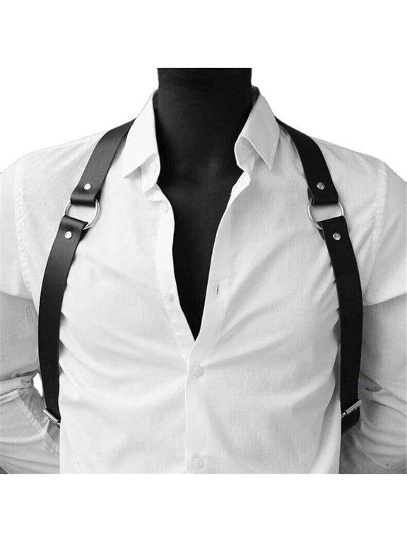 Men Chest Harness Belt Leather Shoulder Body Straps Raves Cosplay Costume Belt