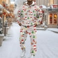 thumbnail image 1 of Men Christmas Sweatsuits 2 Piece Set Funny Xmas Graphic Casual Hoodie Sweatshirt And Joggers Sweatpants Sets Fall Winter Lounge Sport Suit Set With Pocket, 1 of 5