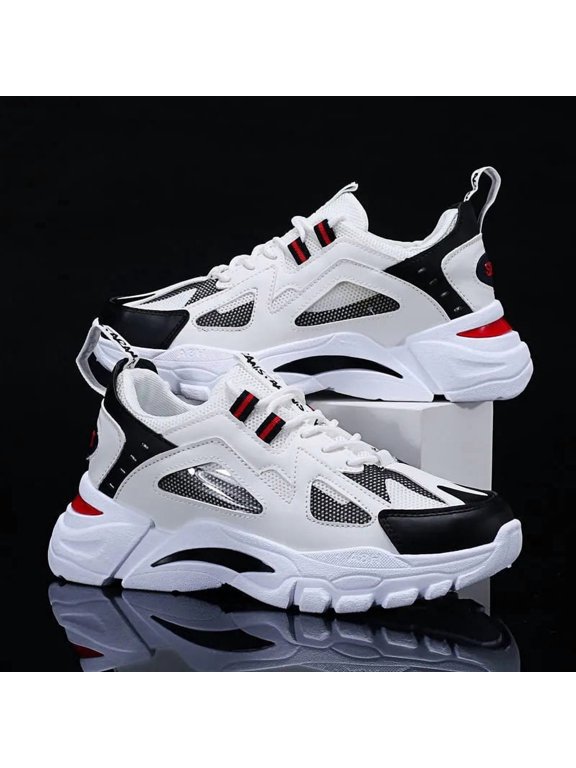 Men' Chunky Platform Sneakers with Height Increase - Platform Shoes for Instant Height, - Comfortable Dad Shoes