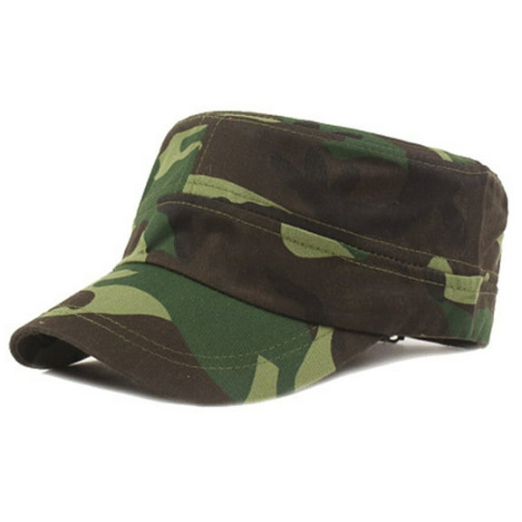 Men Classic Army Baseball Camouflage Hat Cadet Combat Military Summer Flat Cap