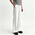 thumbnail image 1 of Men Classic Cuffed Pleated Dress Pants Light Premium Stretch Fabric S-XL, 1 of 8