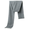 thumbnail image 1 of Men Classic Fall Winter Scarf Soft Warm Long Feel Scarves, Fashion Formal Soft Scarf, 180*30 cm - Gray, 1 of 7
