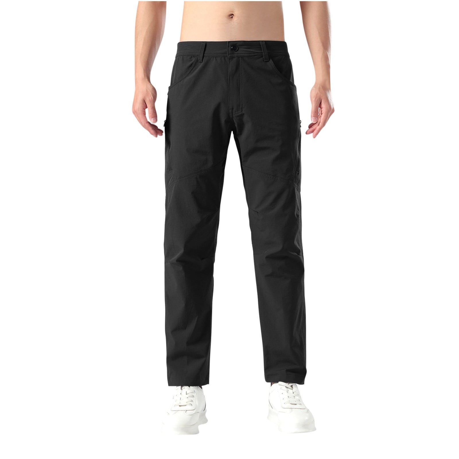 Men's Tan Flat Front Dress Pant Modern Fit - Perfect for Every Day! main image 0