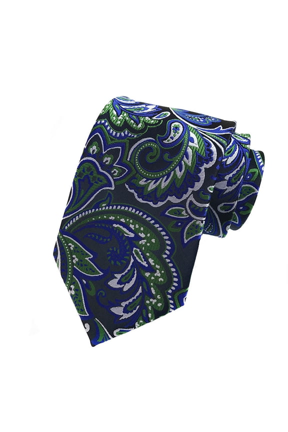 Men Classic Floral Flowers Jacquard 8CM Wide Necktie Wedding Party Casual Tie