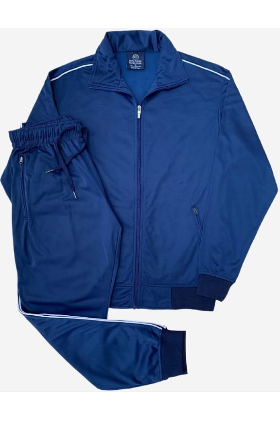 Men Classic Jogger Active Track Jacket and Track pants Joggin Suit