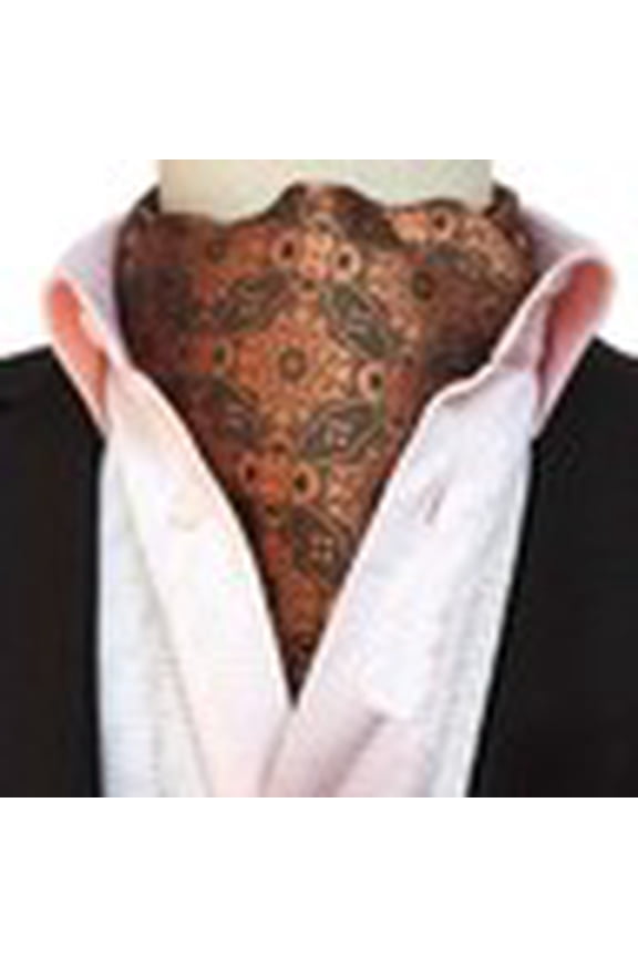 Men Classic Paisley Polka Dots Floral Cravat Scarves Ascot Wedding Party Necktie
