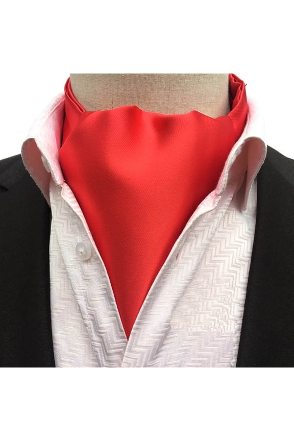 Men Classic Paisley Polka Dots Floral Cravat Scarves Ascot Wedding Party Necktie