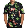 thumbnail image 1 of Men Clearance LYXSSBYX Big and Tall Mens Shirts Short Sleeves Clearance Men's Hawaiian Print Lapel Short Sleeve Shirt, 1 of 7