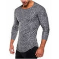 thumbnail image 1 of Men LYXSSBYX Long Sleeve Shirts for Men Cotton Men's Spring and Fashion Casual Sports Long-sleeved Men's T-shirt Bottoming Shirt, 1 of 3