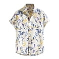 thumbnail image 1 of Men Clearance LYXSSBYX Mens Shirts Short Sleeve Button down Men's Hawaiian Shirt Short Sleeves Printed Button Down Summer Beach Shirts Tops, 1 of 9