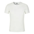 thumbnail image 1 of Men LYXSSBYX Mens Shirts Short Sleeve Summer Men's Round Neck T-Shirt Mercerized Cotton Short Sleeve, 1 of 3