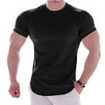 thumbnail image 1 of Men Clearance LYXSSBYX Mens Shirts Short Sleeve Men's Fitness Short-Sleeved Sports Quick Dry T-Shirt Stretch Training Clothes, 1 of 6