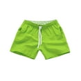 thumbnail image 1 of Men Clearance LYXSSBYX Mens Shorts Clearance Men's Quick Dry Beach Pants Plain Three Quarter Pants Loose Swim Shorts Workout, 1 of 3