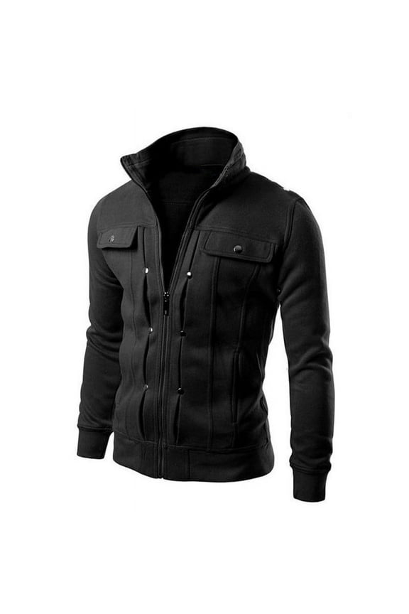 Men Clearance LYXSSBYX Winter Jackets for Men Hot Sale Clearance Men's Autumn Fashion Color Matching Splicing Jacket Sweater Casual Jacket