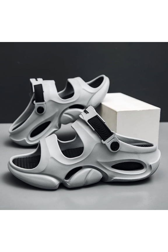 Men Clogs,Comfortable Mules Sandals for Men Cushioned Footbed Arch Support-EVA Ligthweight