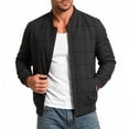 thumbnail image 1 of Men Clothing Baeitkot Spring and Men's Baseball Collar Plaid Jacket Light Business Casual Versatile Jacket, 1 of 5