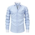 thumbnail image 1 of Men Clothing, Men's Casual Button-Down Striped Shirts Long Sleeve Cotton Linen Shirts for Men Fashion Business Shirt, 1 of 8