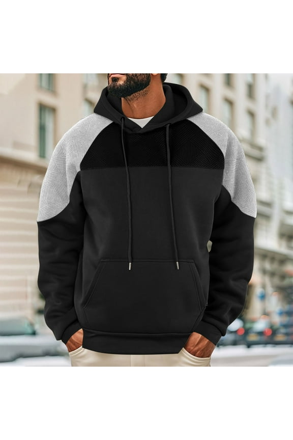 Men Clothing, Men's Comfortable Casual Stylish Hooded Sweatshirt for Everyday Wear Perfect for Relaxing Outdoor Activities
