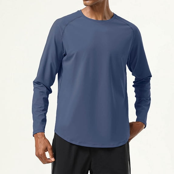 Men Clothing, Men's Long Sleeve Shirts UPF 50+ UV Sun Protection Athletic Shirts for Hiking Running Workout Rash Guard