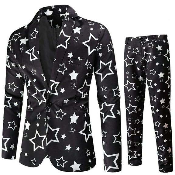 Men Clothing Mens Dating Digital Printing Suit Vest Trousers Suit 3 Piece 3 Piece Men Pinstripe Set Clothes Modern Fit Mens Marine Rain Suede Big Walking Suits Black L