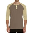 thumbnail image 1 of Men Clothing, Mens Henley Long Sleeve Shirts - Soft 3 Button Tees Casual Full Sleeve T-Shirts Men, 1 of 7