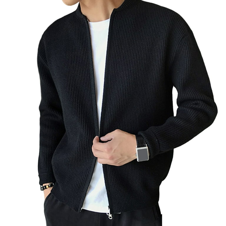 New color matching stand collar zipper long sleeve sweater New color matching stand collar zipper long sleeve sweater
