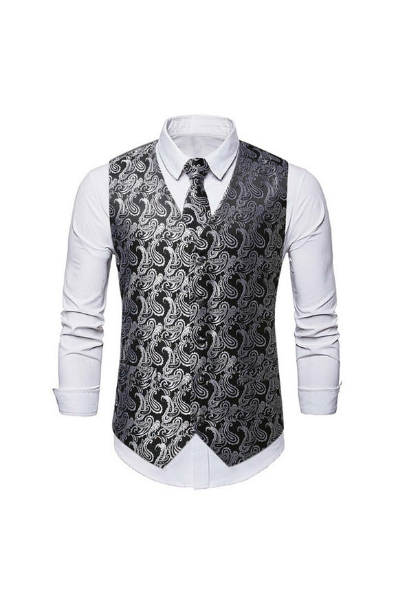 Men Coats Fashion Stripes Retro Casual Suit Vest Classic Stylish Business Overcoat