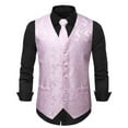 thumbnail image 1 of Men Coats Fashion Stripes Retro Casual Suit Vest Comfy Outerwear, 1 of 3