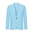 thumbnail image 1 of Men Coats Regular Large Size Double Pocket Slim Light Casual Business Travel Jacket Autumn Winter Clothes, 1 of 7