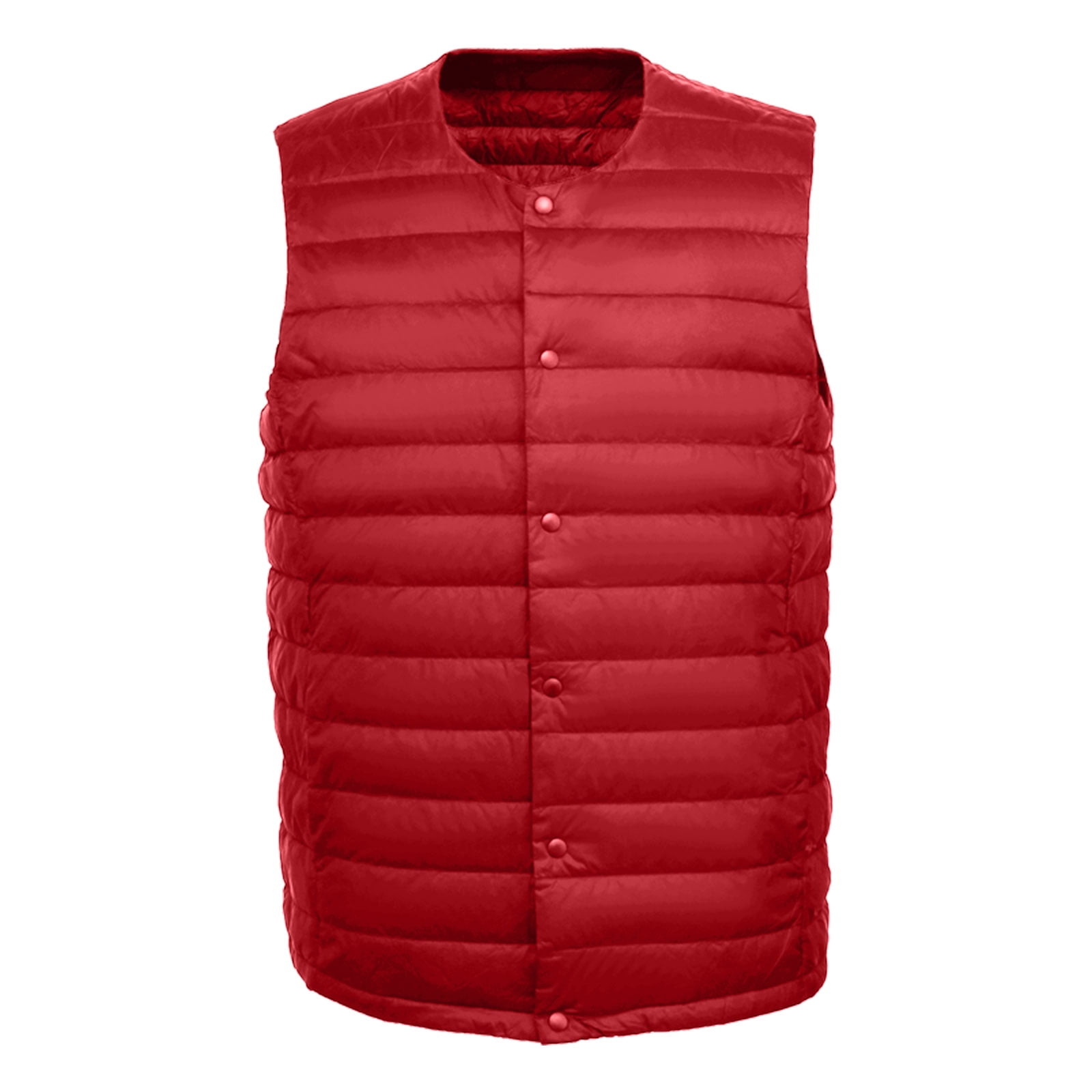 Men Coats Round Neck Down Vest Jacket Coat Ultralight Gilet With White Down Packable Down Gilet