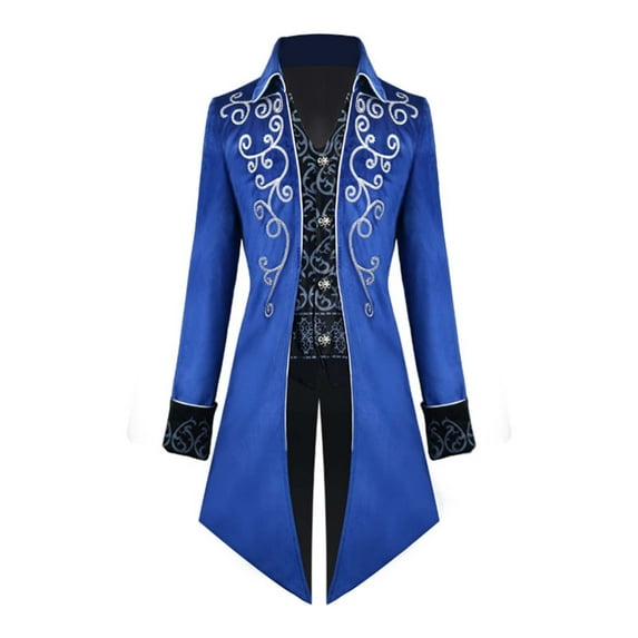 Men Coats Steampunk Jacket Vintage Tailcoat Gothic Frock Coat Autumn Winter Clothes