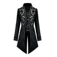 thumbnail image 1 of Men Coats Steampunk Jacket Vintage Tailcoat Gothic Frock Coat Comfy Outerwear, 1 of 6