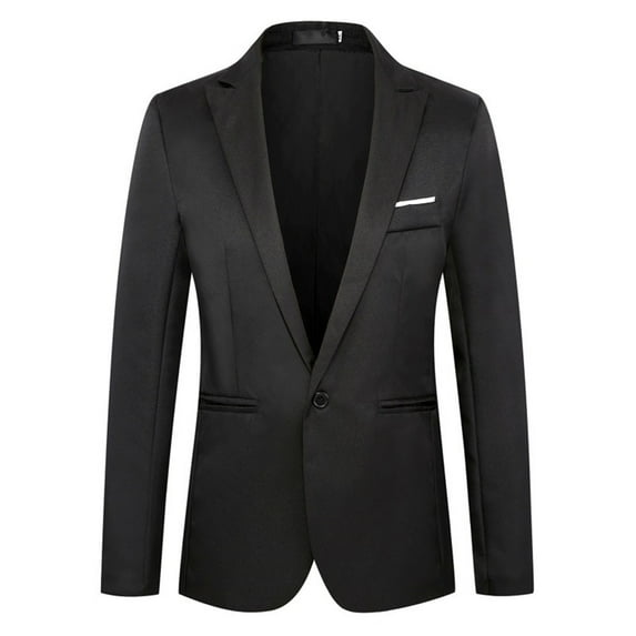 Men Coats Suit Slim Fit One Button Solid Color Tuxedo Blazers Jacket Business Suits Wedding Party Homecoming Suits Casual Overcoat