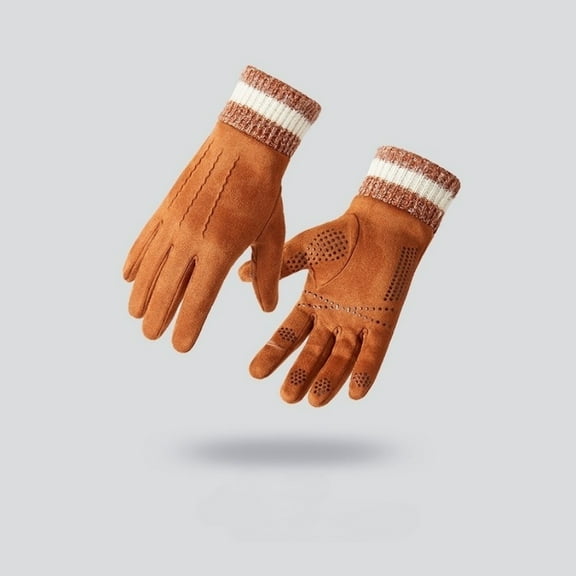 Men Cold Warm Gloves Touchscreen Fingers Windproof Slip-Resistant for Winter Sports Outdoor Activities