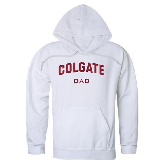 Men Colgate University Raiders Dad Hoodie, White - Medium