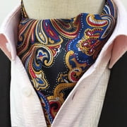 Men Colorful Paisley Floral Cravat Scarves Ascot Tie Wedding Party Necktie HZ234