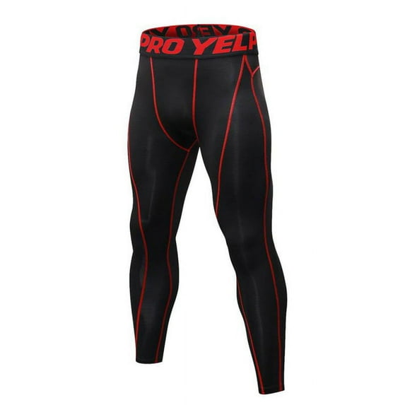 Men Compression Gym Sport Long Pants Quick Dry Leggings Trousers