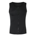 thumbnail image 1 of Men Compression Shirt for Body Tank Top Shaper Tight Undershirt Tummy Control Girdle Neoprene Sauna Zipper Waist Trainer Vest, 1 of 3