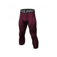 thumbnail image 1 of Men Compression Shorts 3/4 Cropped Pants Gym Clothes Base Layers Running Tights, 1 of 2