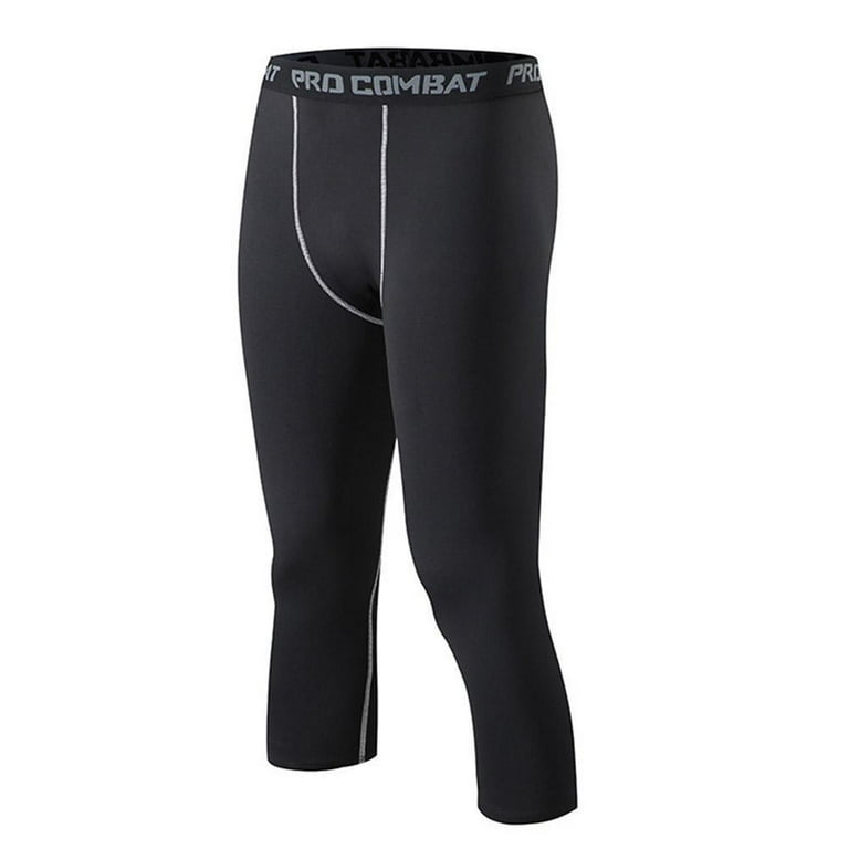 Neleus Pro Gray Compression Pants Shorts Athletic Sports Running Size L
