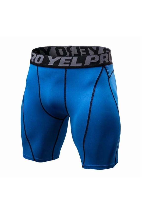 Men Compression Shorts Sports Running Cool Dry Tights Pants Leggings Active Baselayer Rashguard