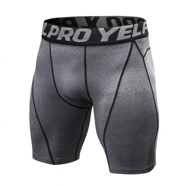 Men Compression Shorts Sports Running Cool Dry Tights Pants Leggings Active Baselayer Rashguard