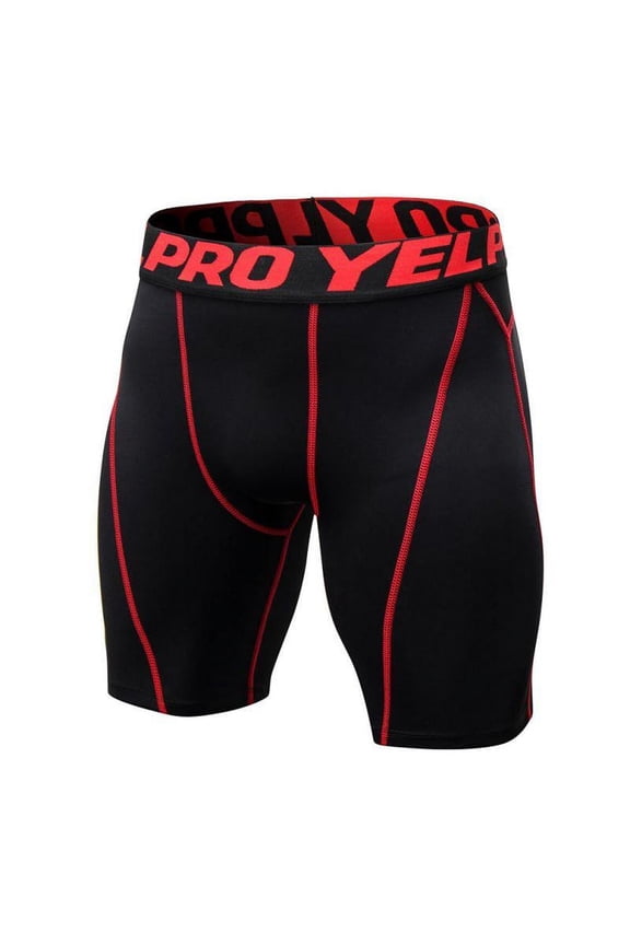 Men Compression Shorts Sports Running Cool Dry Tights Pants Leggings Active Baselayer Rashguard