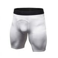 thumbnail image 1 of Men Compression Shorts Summer Mens Breathable Quick Dry Tight Short Shorts for Sports Running Training Fitness (White, M), 1 of 7