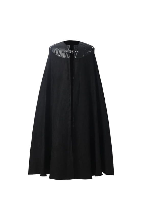 Men Costume Halloween Witch Vampire Cape Steampunk Gothic Renaissance Medieval Magician Cloak