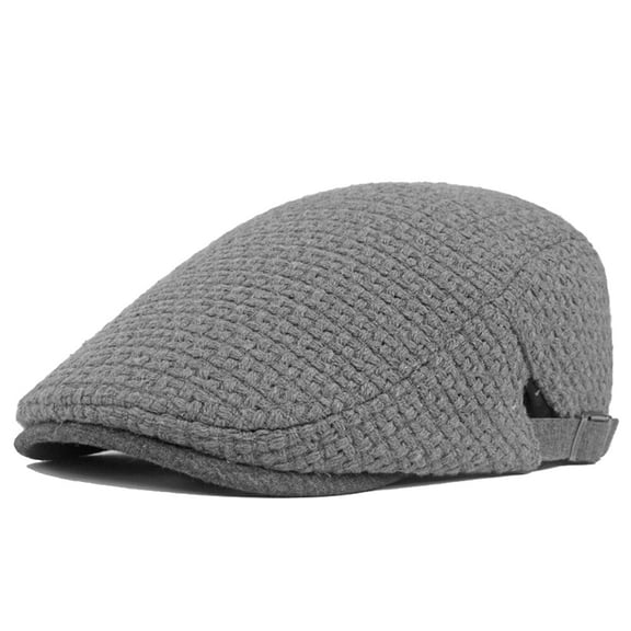 Men Cotton Flat Hat Newsboy Beret Winter Peaked Ivy Golf Driving Cycling Cap
