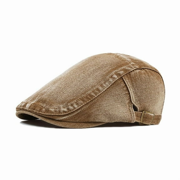 Men Cotton Newsboy Gatsby Flat Hat Adjustable Duckbill Golf Driver Beret Ivy Cap