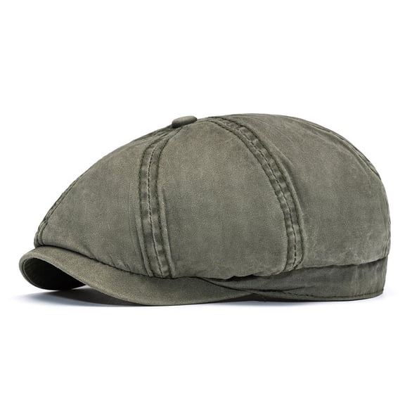 Men Cotton Octagonal Newsboy Flat Hat Summer Spring Duckbill Ivy Painter Cap